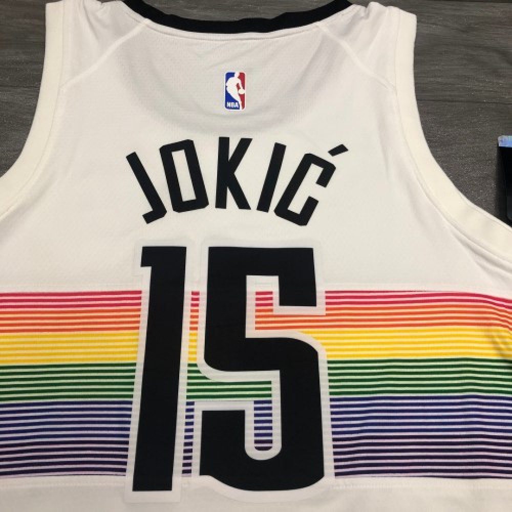 Men's Denver Nuggets Nikola Jokic #15 White Swingman Player Jersey – City Edition-Pro Kit Vault | Brand New 26/27 Sports Jerseys